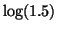 $\log(1.5)$