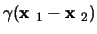 $\gamma(\mbox{\boldmath${{\bf x}}$ }_1-\mbox{\boldmath${{\bf x}}$ }_2)$